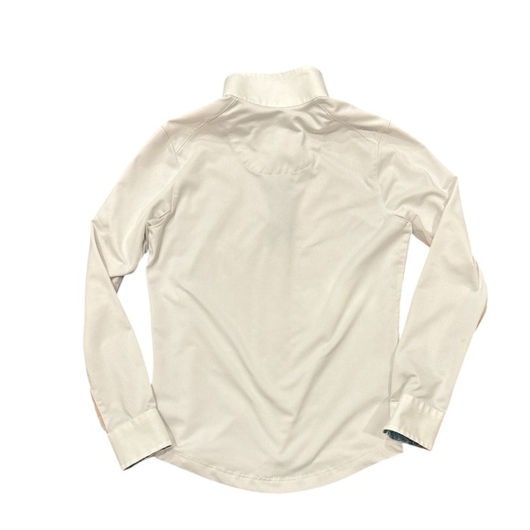 Girls Equestrian Show Shirt by Essex Classics, Talent Yarn Paisley Collar Size S - Picture 3 of 5